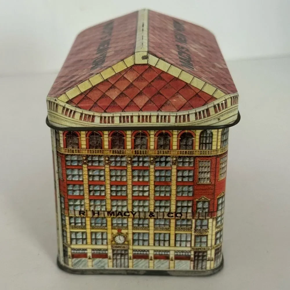 vintage R.H. Macy's & Company New York advertising tin EMPTY